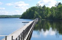 The boardwalk at the end of Hunters Bay Trail is a favourite place to cool off or just enjoy the view