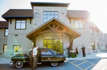 Active Living Centre wedding arrival