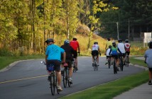 Riders enjoyed the evening sun on Town Line Road E