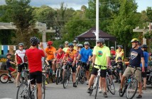 Riders about to begin the 12km route