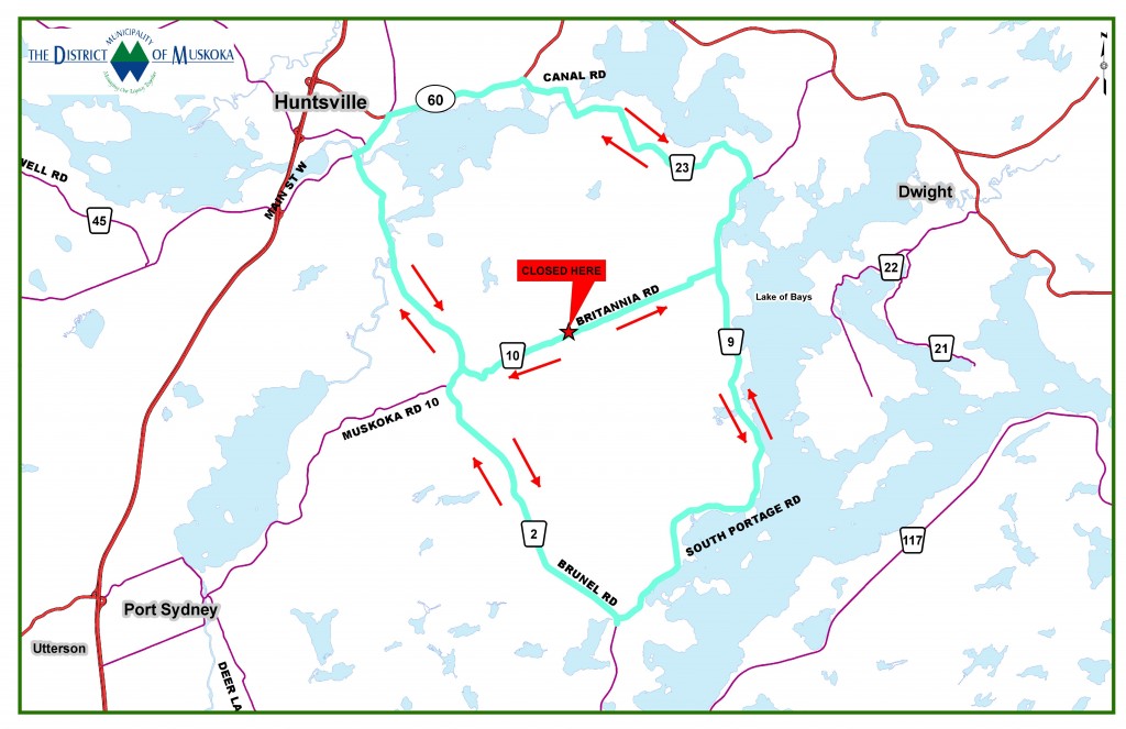 Britannia Road closure Oct 14-Nov 23, 2015