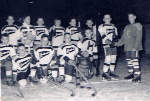 1957 All-Stars. Roy is fifth from left in the back row.