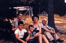 The MacGregor family at Lake of Two Rivers. From left, mother Helen, brother Jim, Roy, sister Ann and father Duncan, father. Roy's younger brother Tom wasn't yet born.