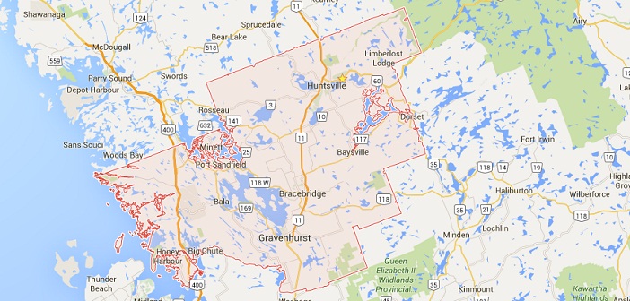 Map of Muskoka