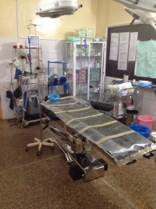 The operating theatre is clean and modern