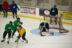Huntsville Otter hopefuls showcase their skills during an open tryout at the Canada Summit Centre
