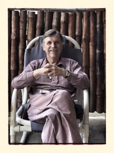 Dr, Roy Kirkpatrick in traditional local garb, a shalwar kameez