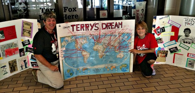 Irwin students hope to raise $3000 for Terry Fox Run by tomorrow to give their principal a buzz cut