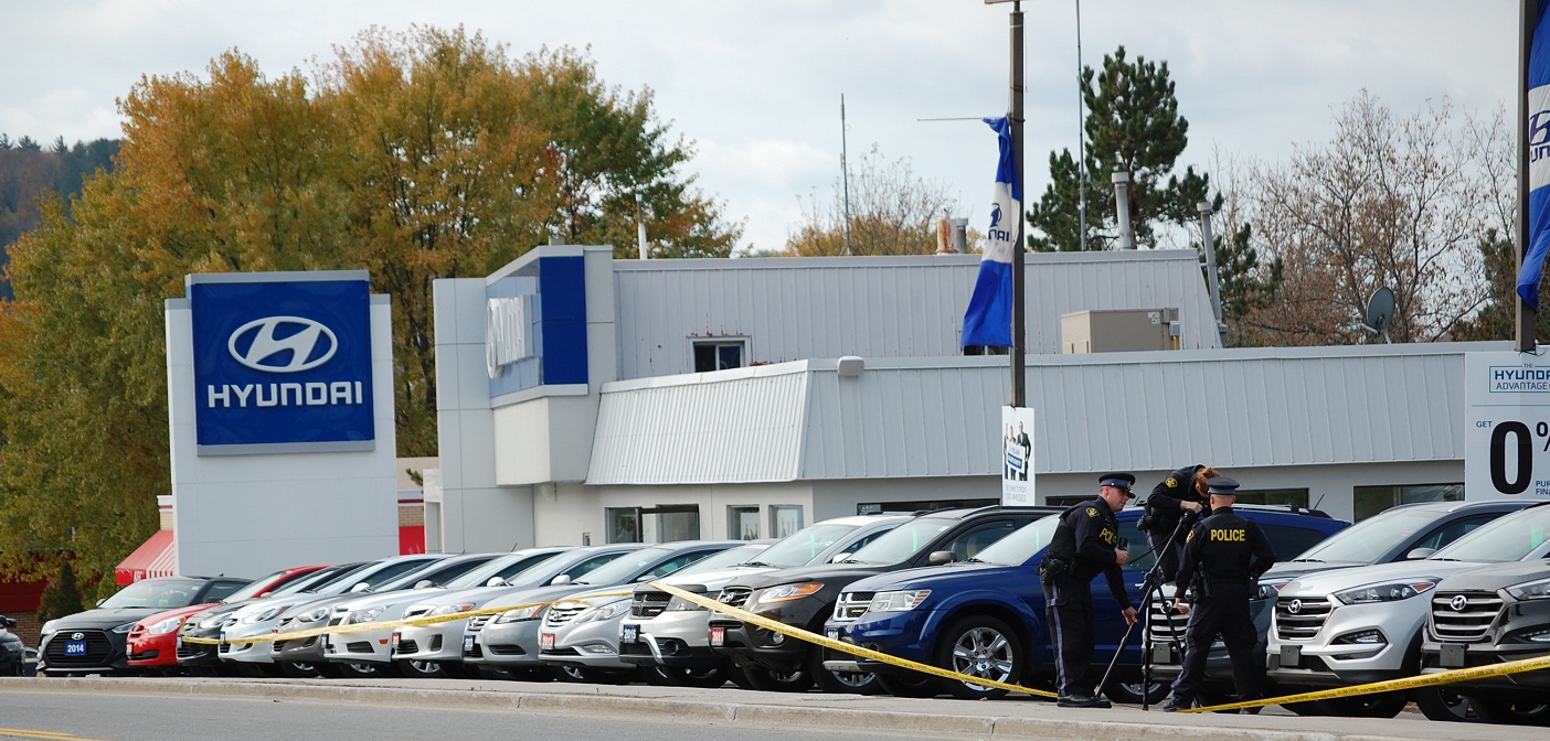 OPP inspect damage to vehicles as result of mischief