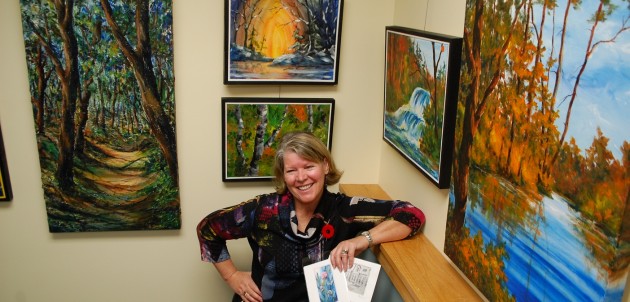 Lake of Bays artist displays works from the heart at Dwight Public Library