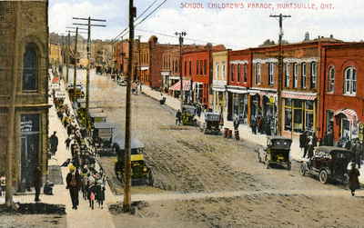 Children's School Parade down Main Street Huntsville c. 1914-16