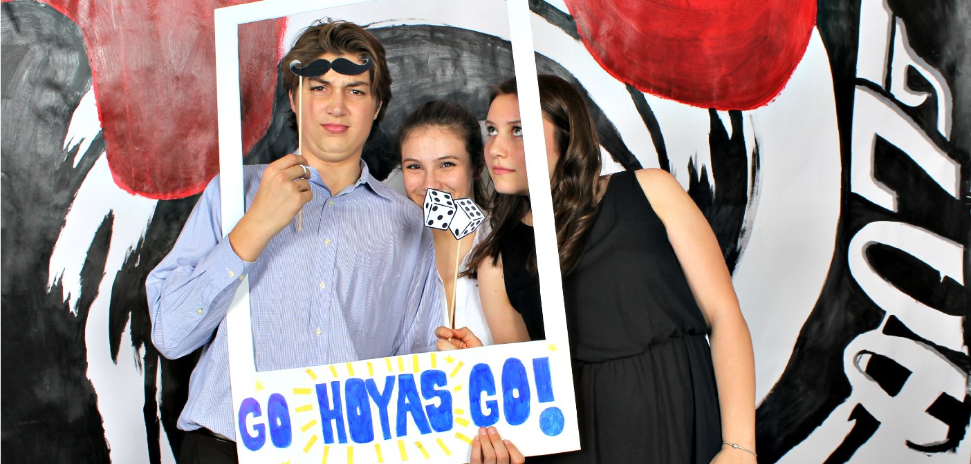 HHS students (from left) Devon Burmeister, Halle Denardis, and Sarah Steele at their annual semi-formal