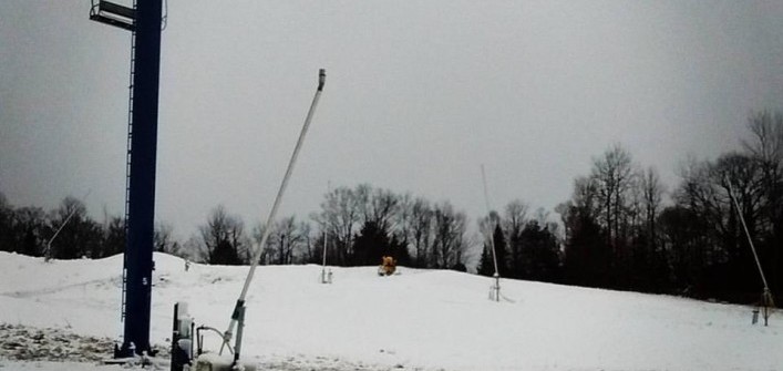 Hidden Valley Highlands Ski Area has snow, even if the rest of Huntville doesn’t