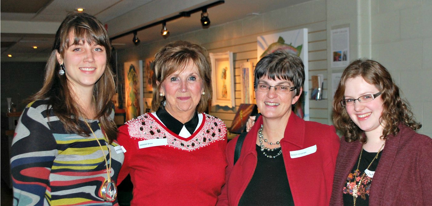 Morgan Richter, Marian Shaw, Peggy Chipman, and Johanna Chipman were among dozens at an appreciation night celebrating Huntsville’s volunteers