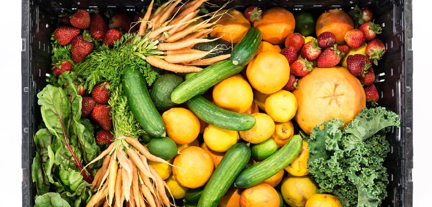 Organic vegetables and fruit