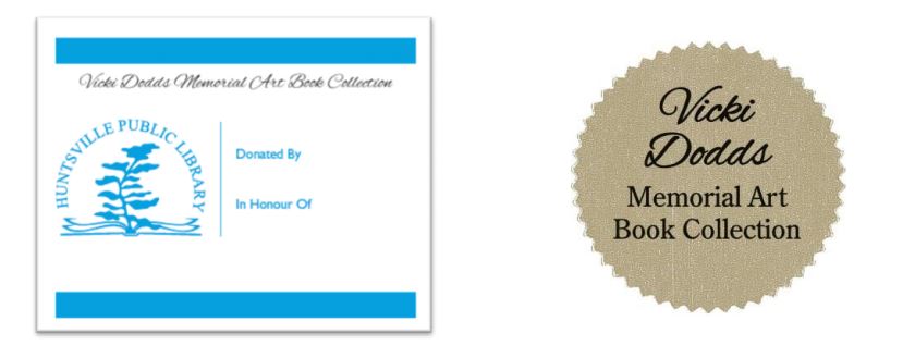 A bookplate and collection label will adorn each donated art book