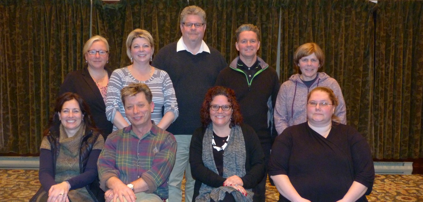 HLOBCC directors (front from left) Ginger Barkey, Jeff Suddaby, Jennifer Jerrett, Lori Beecroft; (back) Chamber ED Kelly Haywood, Janet Markham, Doug Campbell, Danny Jackson, and Council representative Karin Terziano. Missing – Rose Evans.