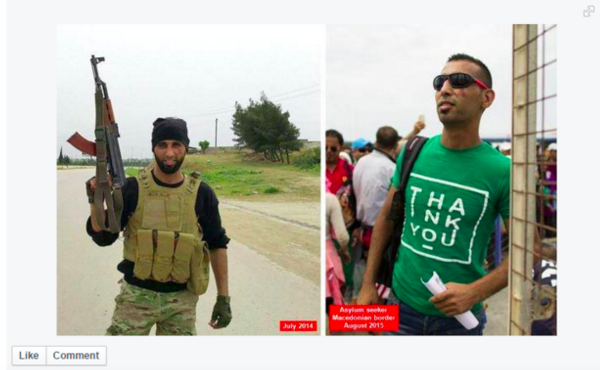 Facebook IS militant