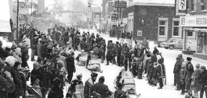 Wayback Wednesday 3 – Snowmobiles on Main header