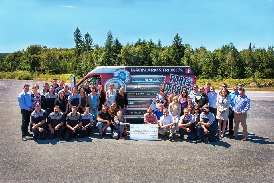  Jason Armstrong’s Drive Muskoka team donated $150,000 in August 2015. The funds were a partial employee giving incentive and match.