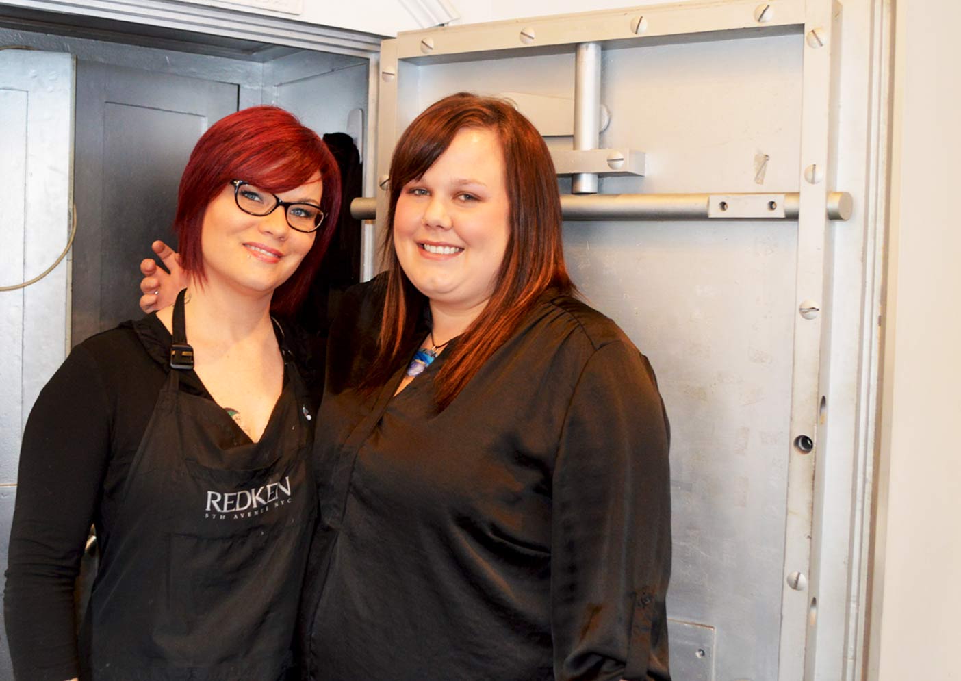 Stacey Thornton and Kristal Gill are eager to please their clients.