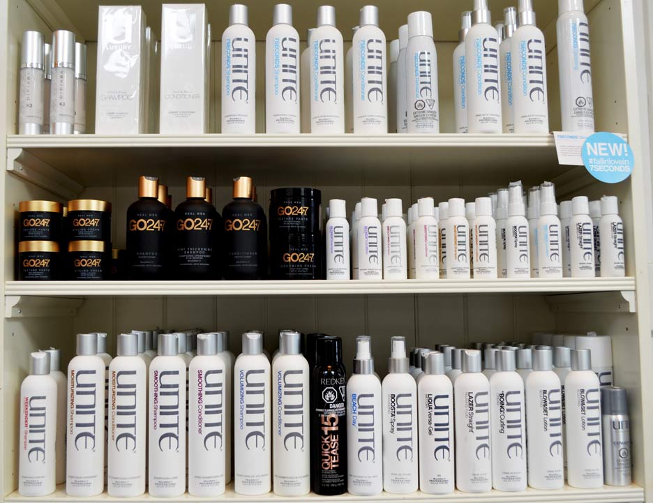 The Hudson staff uses only the highest quality products on their clients. 