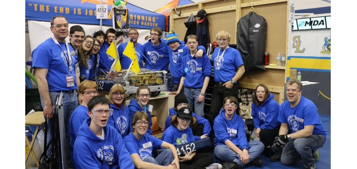 The Hoyas Robotics team at the FIRST Robotics North Bay Regionals. Photo: Pam Nadrofsky