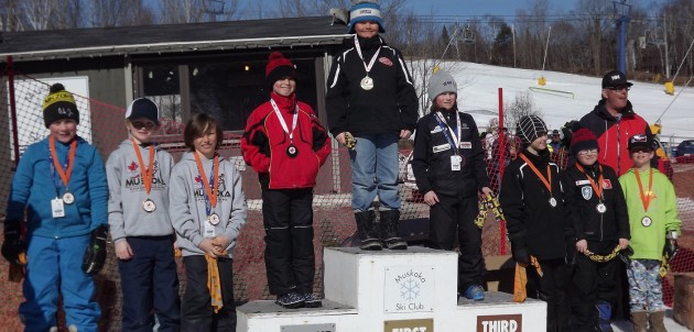 Young Muskoka Ski Club racers finish off the Alpine ski season with a great weekend