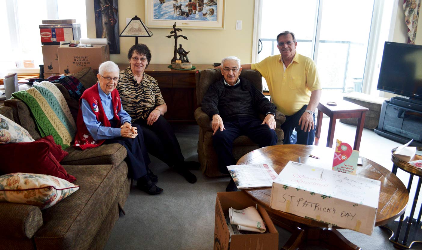 Karen and Ken Hewitt have been helping the Fulton's pack up their life from their condo for the last few weeks. Betty doesn't know what she would do without their helping hands.