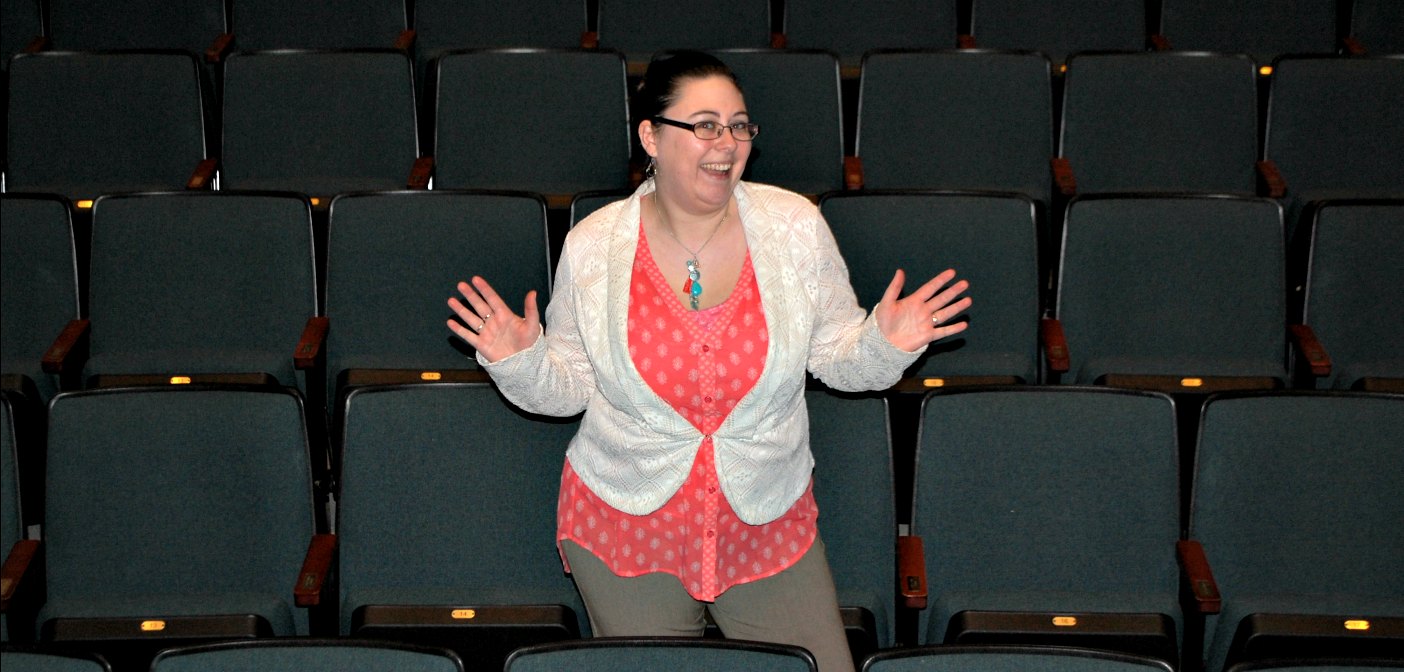 Emilie Stroud has been on stage and in the audience at the Algonquin Theatre. Now she's excited to be working front of house and the box office at the theatre she loves.