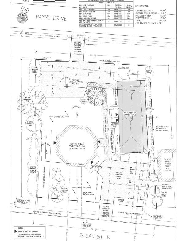 Susan Street site plan 