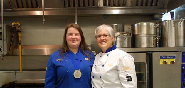 HHS student Caitlyn Gill places second in Canada at culinary skills competition