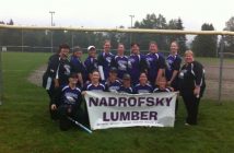 Linda Rosbottom and her baseball team