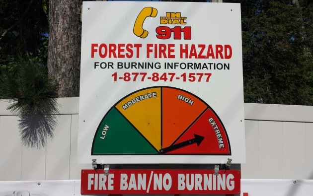 Huntsville fire danger set to extreme, total fire ban in place