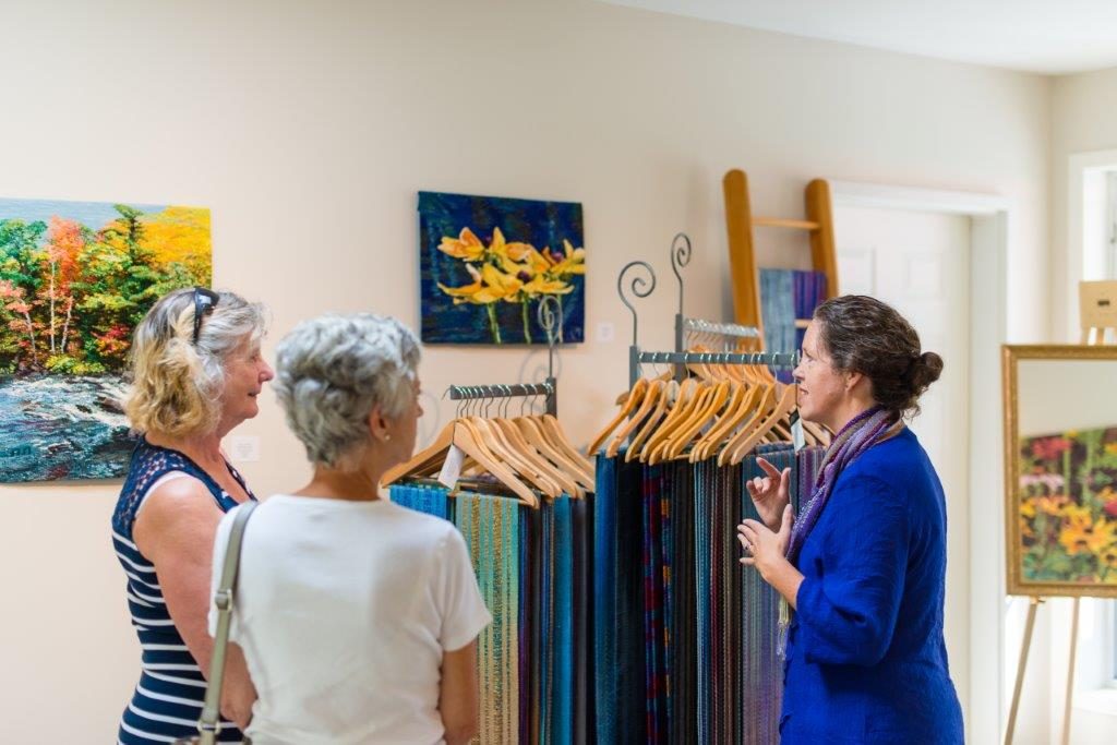 Local weaver Marni Martin is a guest artist this year. Photo by Kelly Holinshead