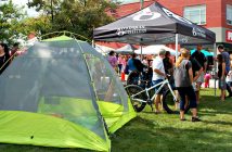 Algonquin Outfitters tent and fatbike