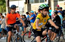 Terry Fox Run cyclist