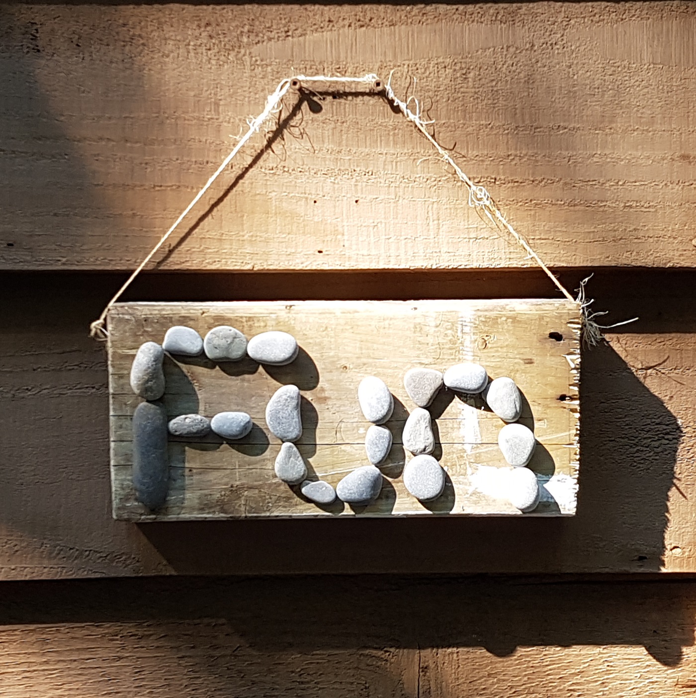 Sign from the Jingo Lake craft sale