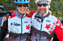 Mark's ride participants Leeanne Leduc and Ted Williams