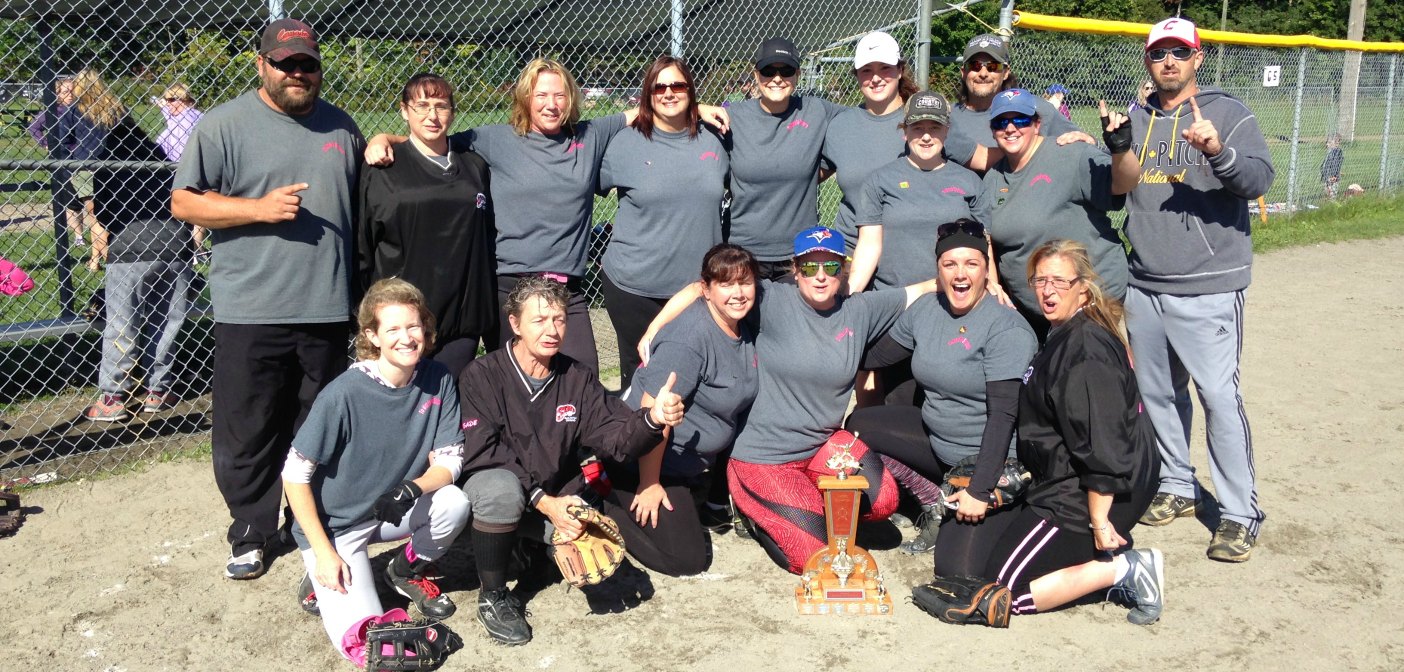 The Twits (front row from left) Carrie Singleton, Dawn Corless, Stacy Phipps, Christalee Sawyer, Pamela McCluskey, Vicky Simpson; (back row from left) Derek Demers, Marie Demers, Tara Alexander, Michelle Putman, Hailey Bender, Ashley Putman, Shannon May, Cindy Tippet, Jamie Carter, Dan Guenette