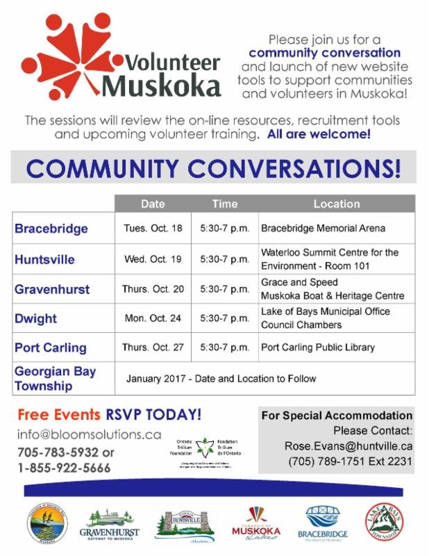 Volunteer Muskoka Community Conversations