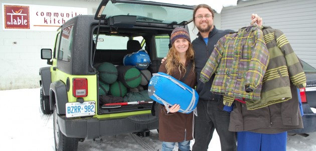 Sleeping bag donation will help keep homeless men warm this winter