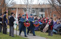 Laying of the wreaths, Huntsville cenotaph