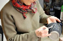 Karen Gray sgraffito pottery