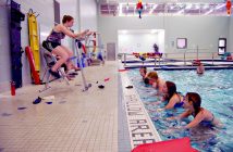 The Centennial Pool's Hydrorider aquabikes have been a popular addition to the Town's sport and leisure offerings