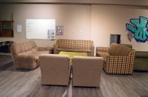 Sitting are at The Door Youth Centre