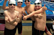 MUSAC 10-and-under boys relay team