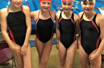 MUSAC 10-and-under girls relay team