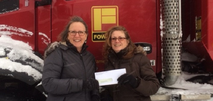Fowler Cheque Presentation