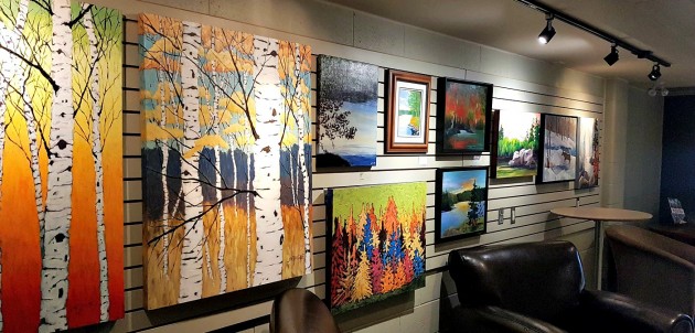 Works by Huntsville Art Society will continue to brighten the walls in Partners Hall